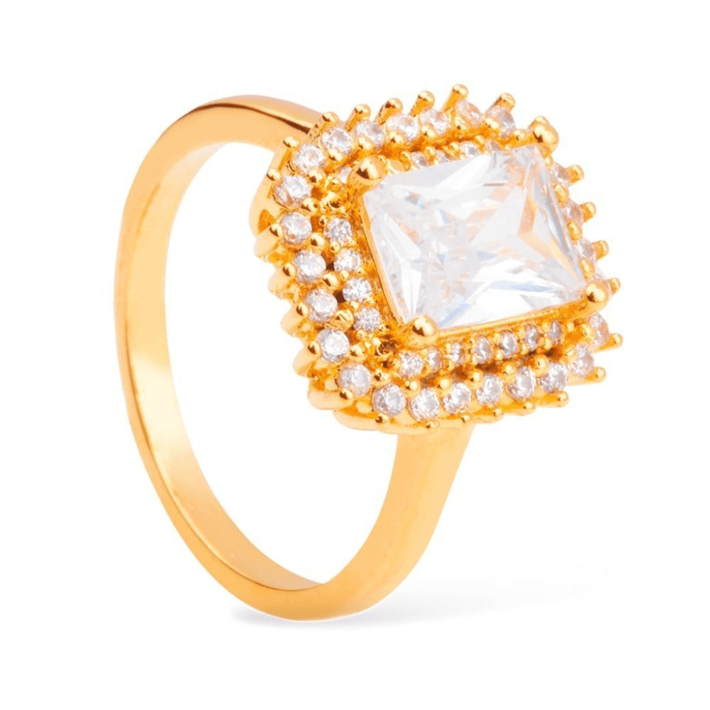 Anel-Dourado-24K-Solitário-com-Zircônia-Quadrada-Zarelle-1