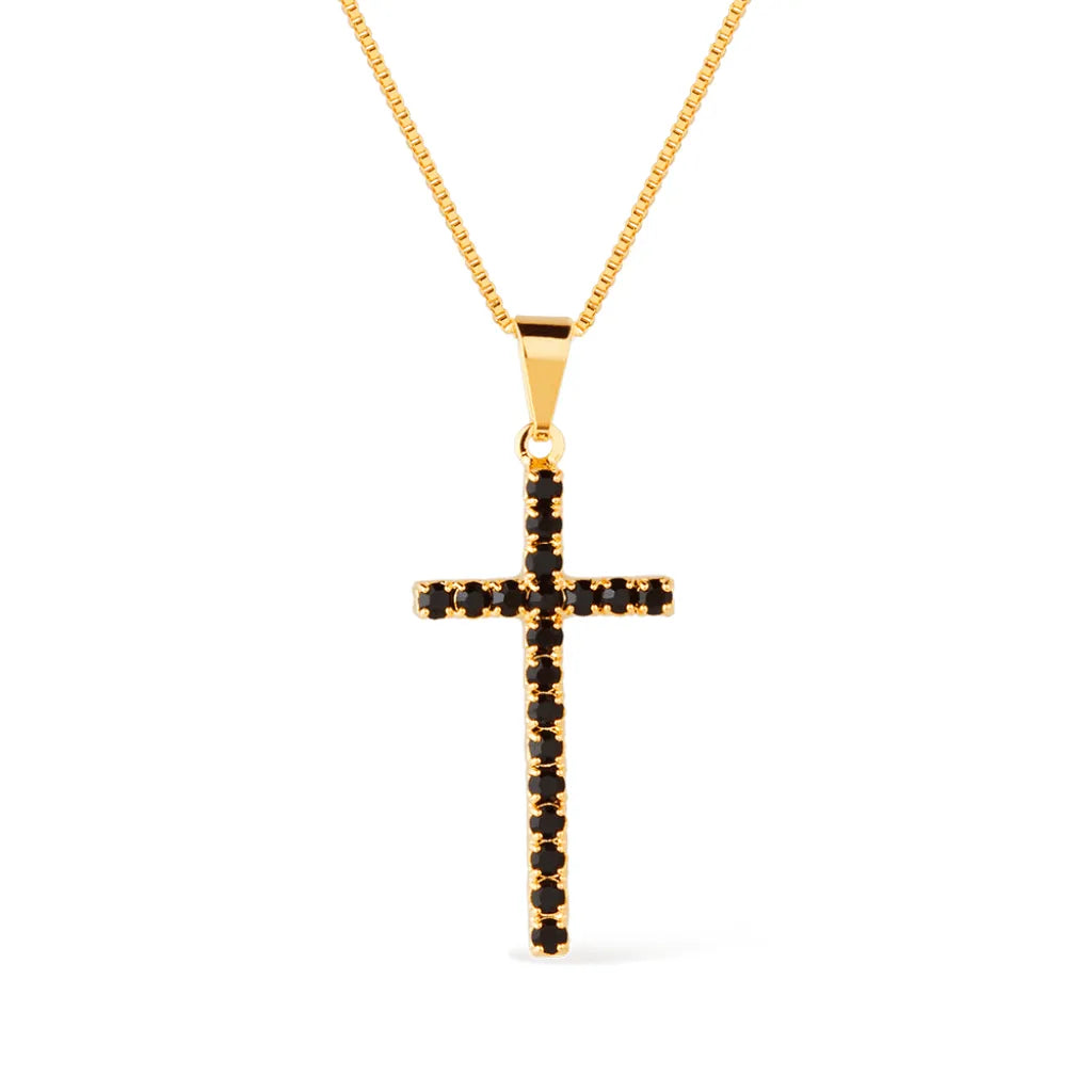 colar-dourado-24k-com-cruz-pedra-negra-cravejada-religioso-elegante-1