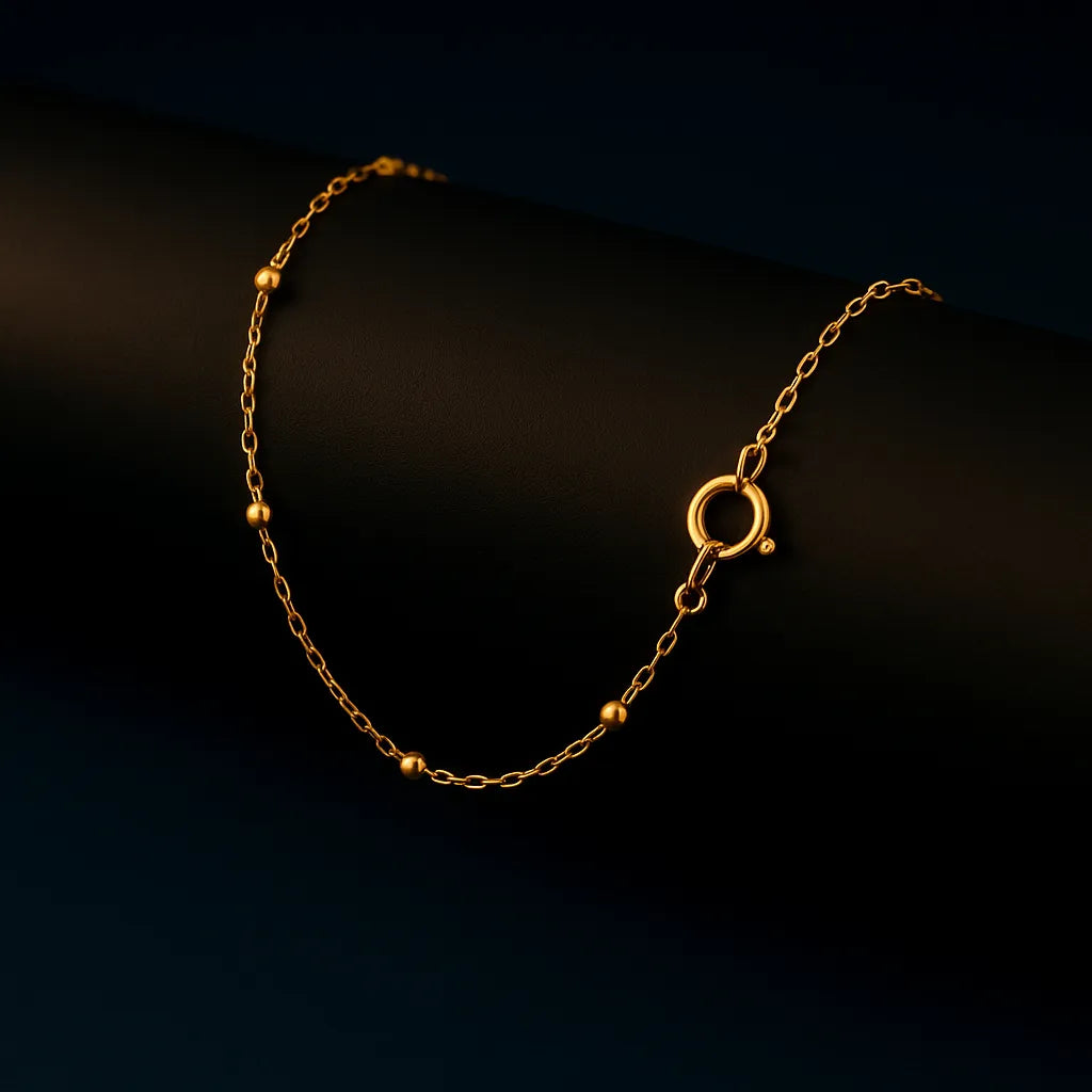 pulseira-dourada-de-bolinhas-delicada-banhada-a-ouro-24k