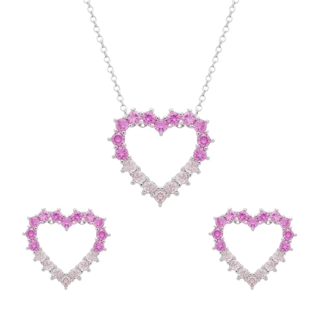 Conjunto-Prateado-24K-com-Coracao-Vazado-e-Zirconia-Rosa-Dois-Tons-Zarelle-1