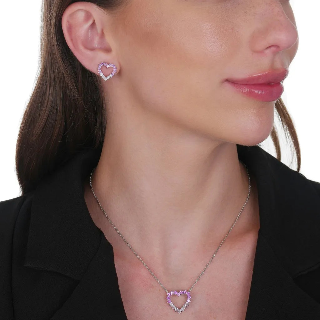 Conjunto-Prateado-24K-com-Coracao-Vazado-e-Zirconia-Rosa-Dois-Tons-Zarelle-2