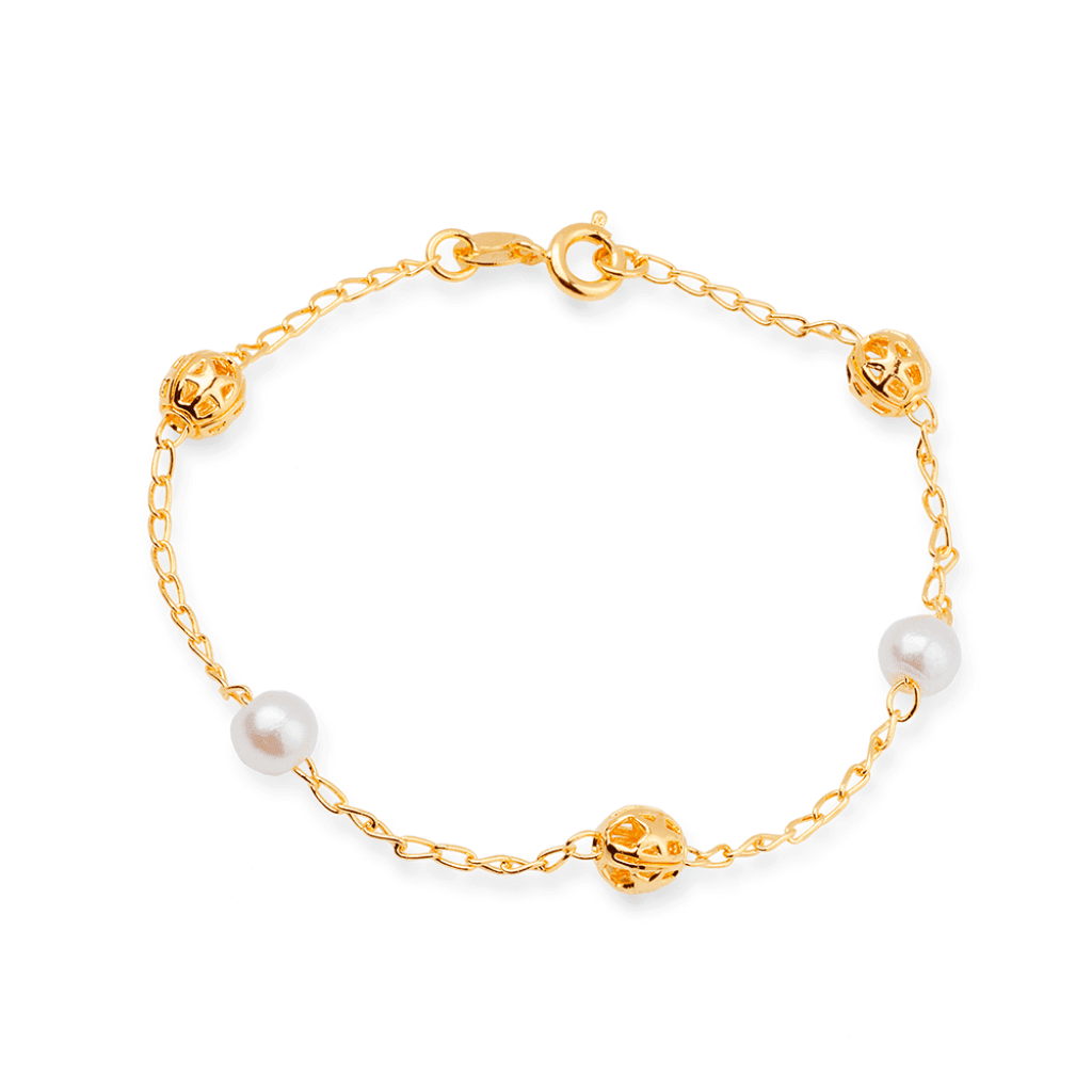 Pulseira-Dourada-24K-de-Pérolas-e-Esferas-Vazadas-Zarelle-1