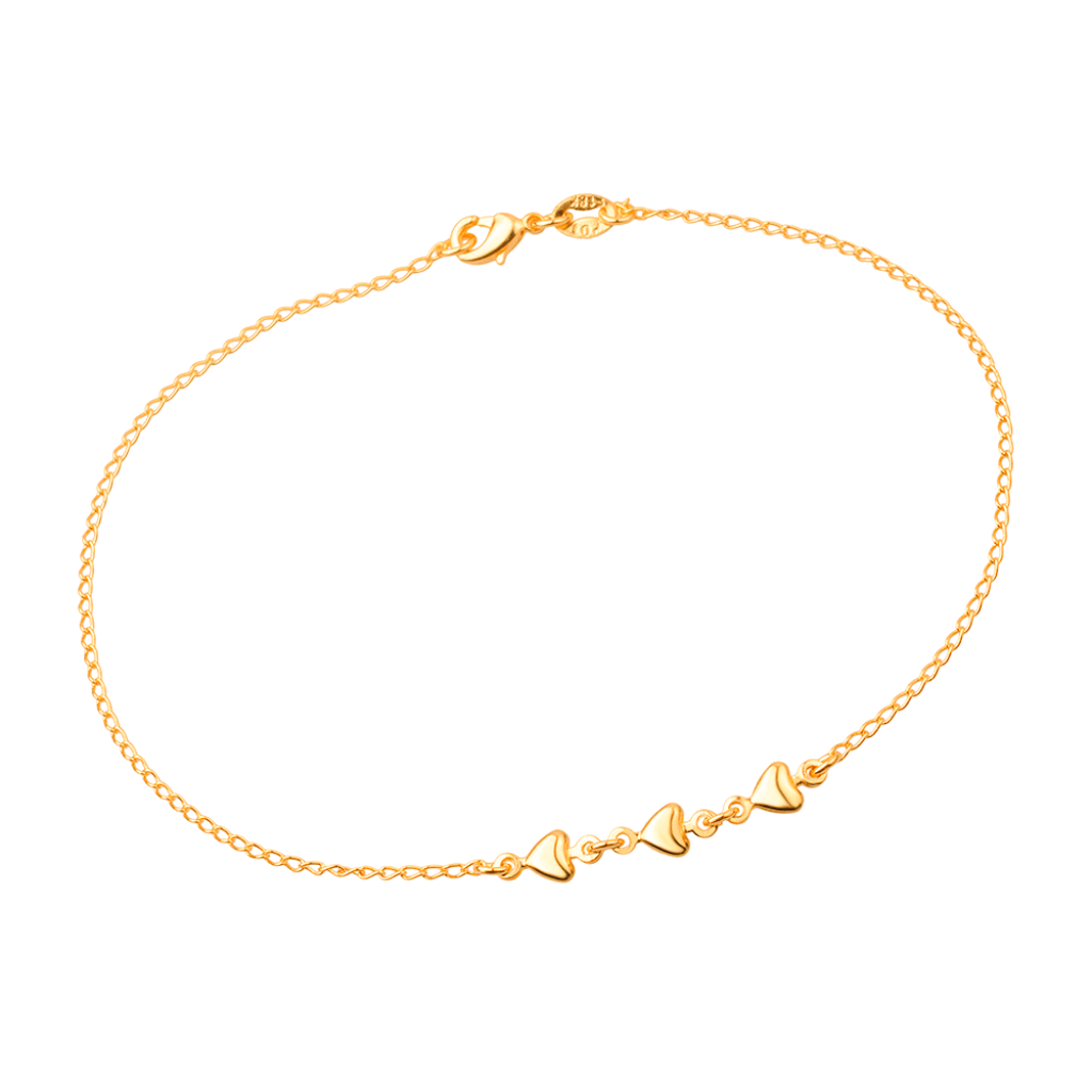 Tornozeleira-Dourada-24K-3-Coracoes-Lisa-Zarelle-1