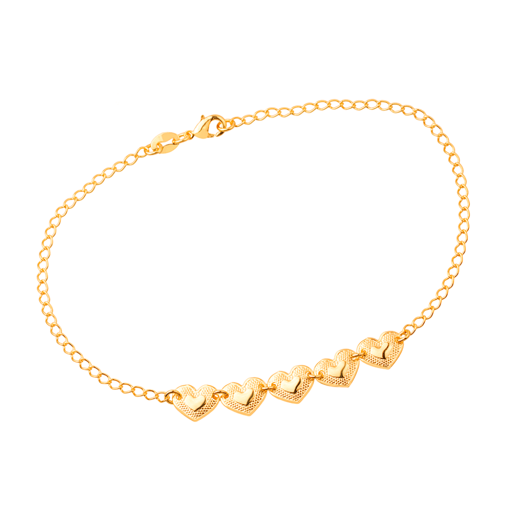 Tornozeleira-Dourada-24K-5-Coracoes-Zarelle-1