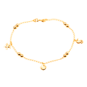 Tornozeleira-Dourada-24K-Fundo-do-Mar-com-Bolas-Zarelle-1