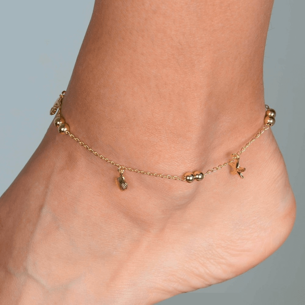 Tornozeleira-Dourada-24K-Fundo-do-Mar-com-Bolas-Zarelle-2