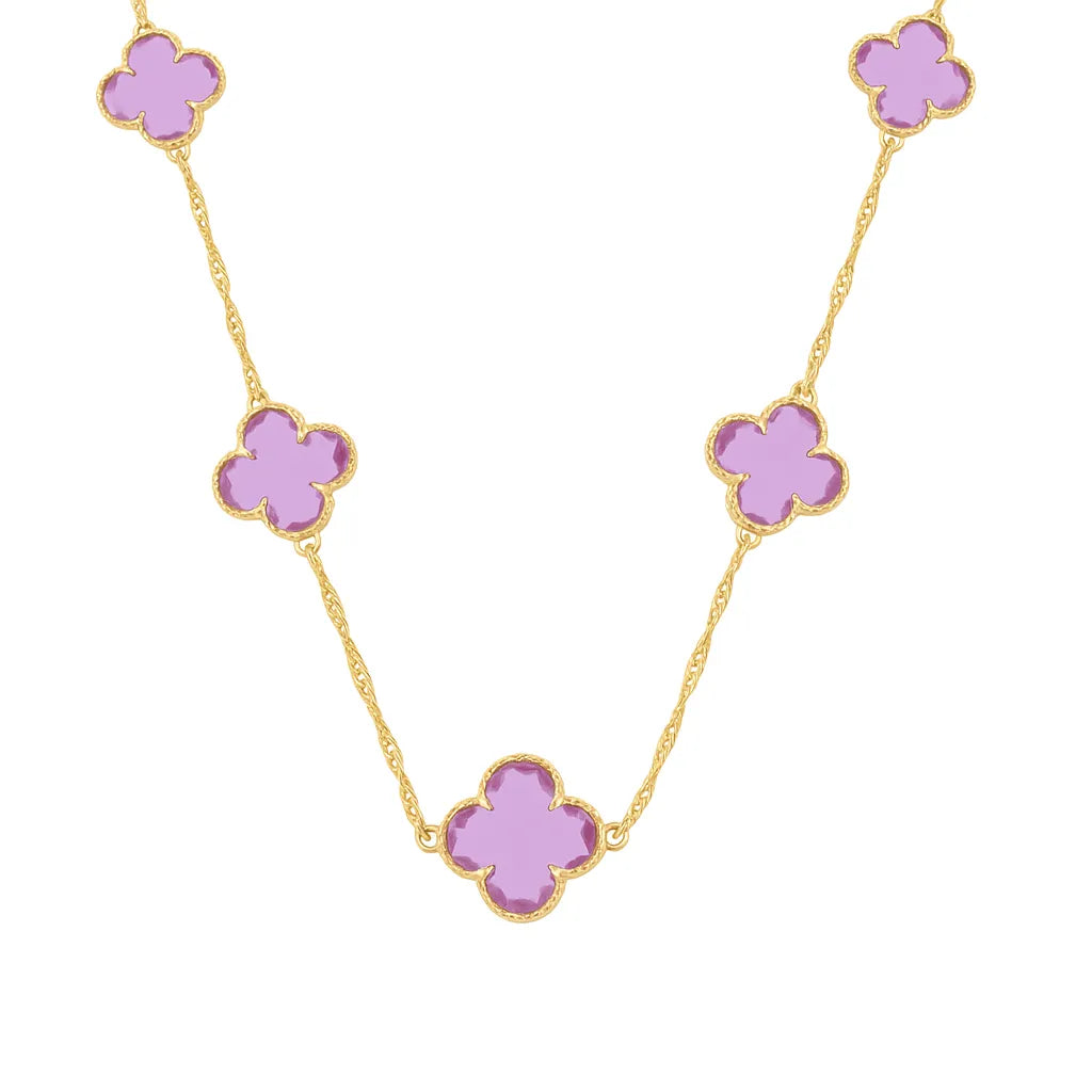 colar-dourado-com-trevos-rosa-banhado-a-ouro-24k-2