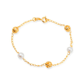 pulseira-dourada-com-perolas-e-esferas